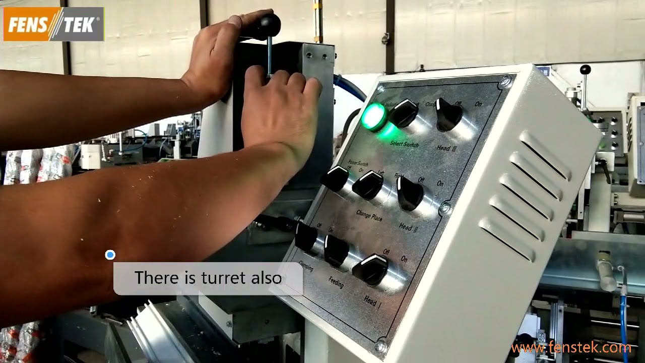 water slot machine AWSM3 installation upvc window machine