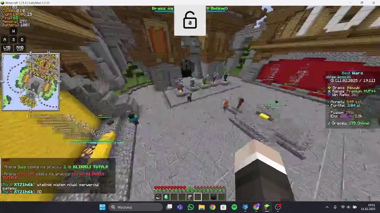 luźny live z bedwars