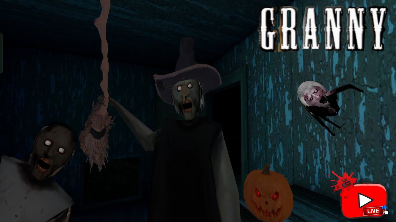 GRANNY 🦹 WITH BHOOT KANKAL 👹👹INDIA LIVE GAMETHEME HALLOWEEN#grannyhorrorgame 🦹🦹🦹