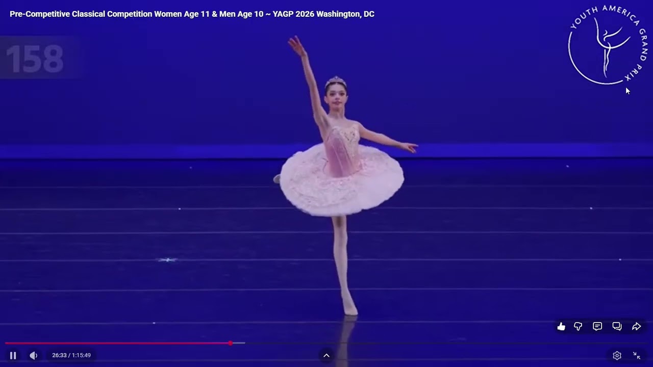 Kiera Kerns, age 11, 3rd place winner, Washington, DC semi-finals (Raymona and Coppelia)