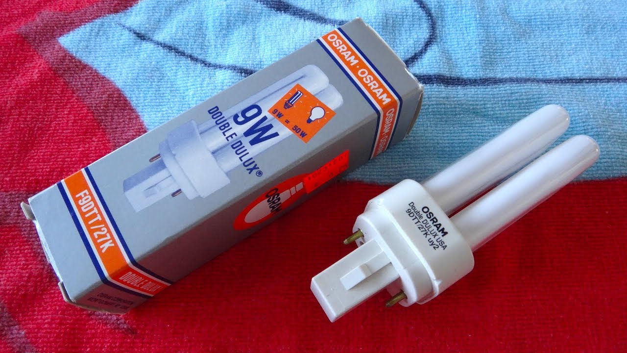 Osram 9watt Double Dulux PL Fluorescent Light Bulb