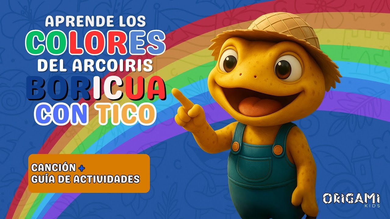 Aprendiendo los Colores del Arco&iacute;ris Boricua con TICO | Canci&oacute;n Infantil | Tico el Coqu&iacute;