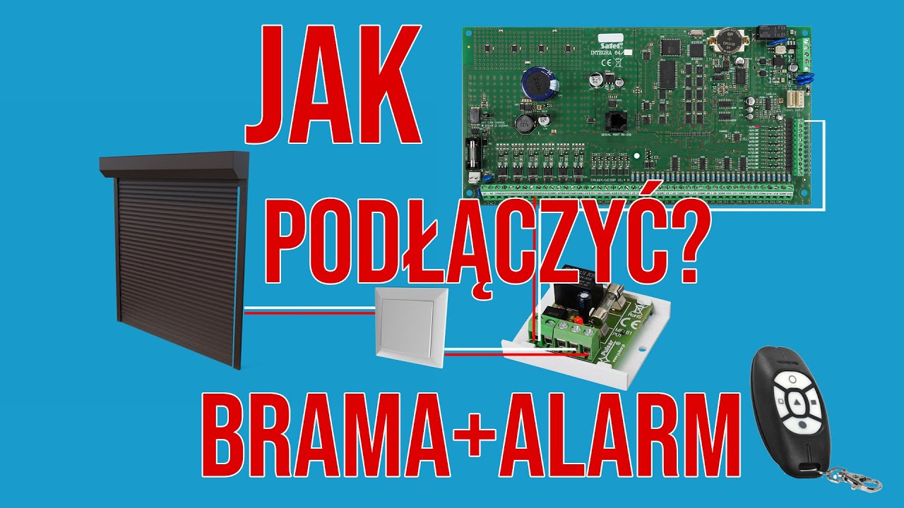 Jak podłączyłem bramę garażową do alarmu.