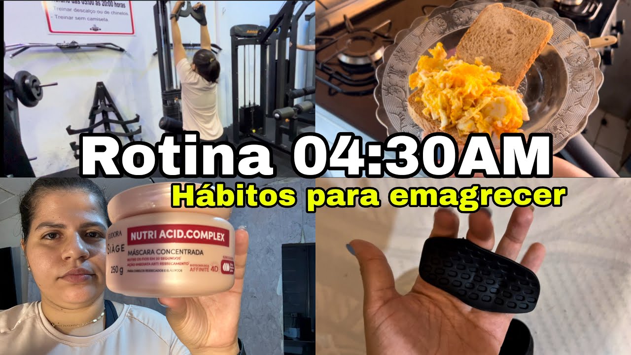 WEEKLY VLOG | Rotina acordando às 04:30AM, treino e hábitos para emagrecer 🏋️‍♀️✨