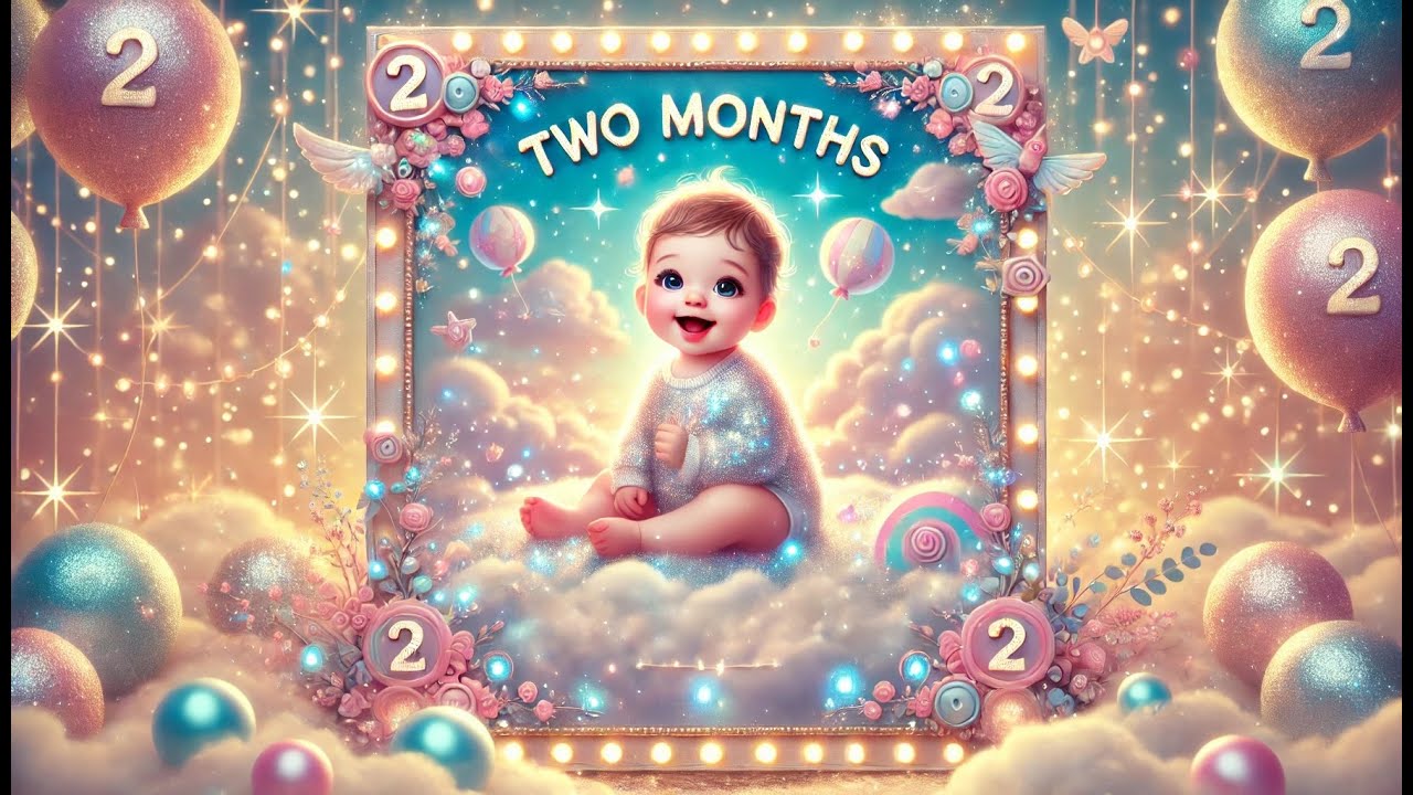 2-Month-Old Baby Milestone - Countdown & Happy Birthday Song 🎉👶💖