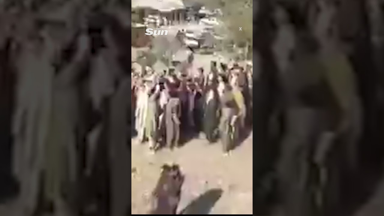 Huge crowd gathers as Taliban force boy to execute family&rsquo;s killer in Afghanistan #afghanistan