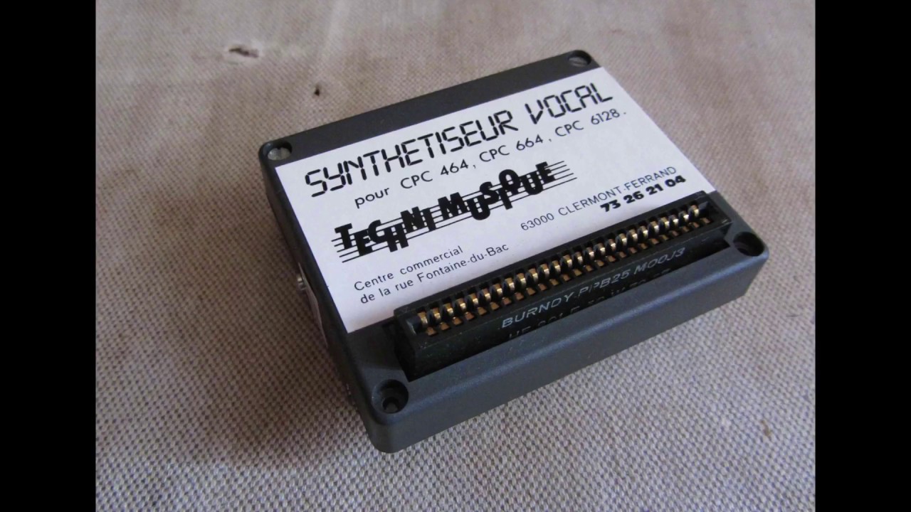 Amstrad CPC - Vocal synthesizer by Techni Musique, 1986 (1/2)