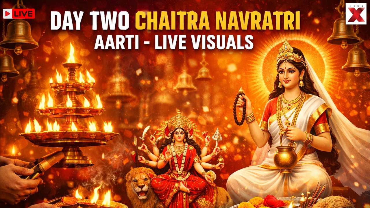 Chaitra Navratri Day 2 LIVE | Devotees Celebrate Chaitra Navratri With Morning Aarti | LIVE Visuals