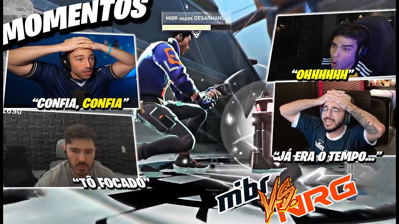 MOMENTOS DOS STREAMERS ASSISTIDO MIBR E NRG NO VCTAMERICAS.  #valorantclips #valorantbrasil