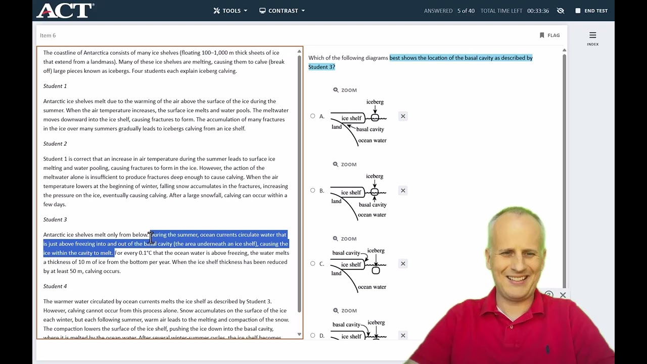Full 2025 Digital ACT Science Section Walkthrough Using Official Enhanced ACT Practice Test 1