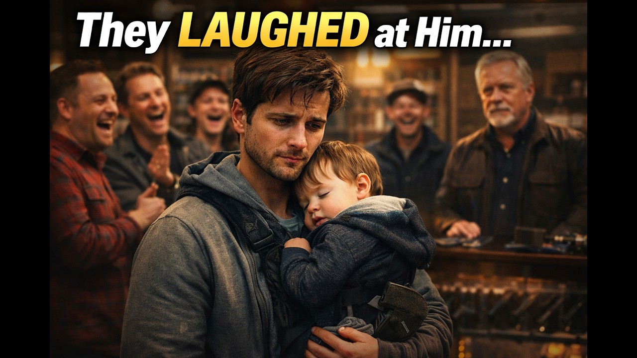 “They Mocked the Single Dad at the Gun Shop—Then the Owner Shocked Everyone”