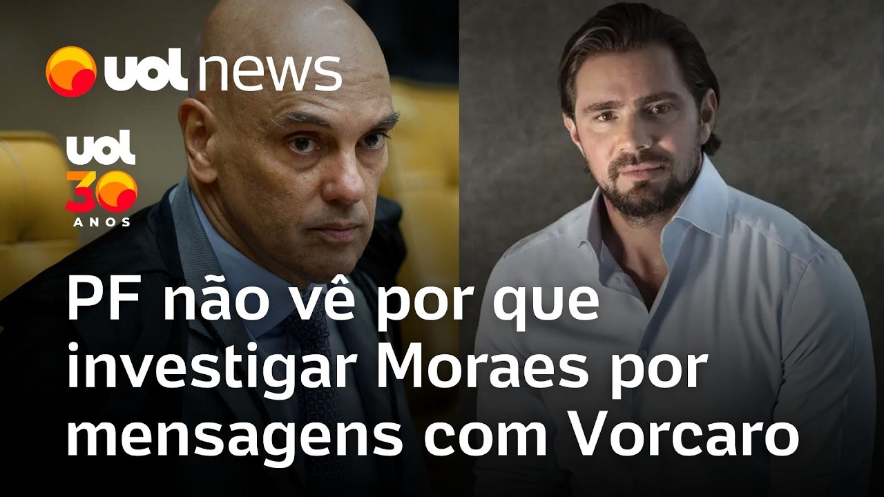 PF não vê razões para investigar Alexandre de Moraes por mensagens com Vorcaro