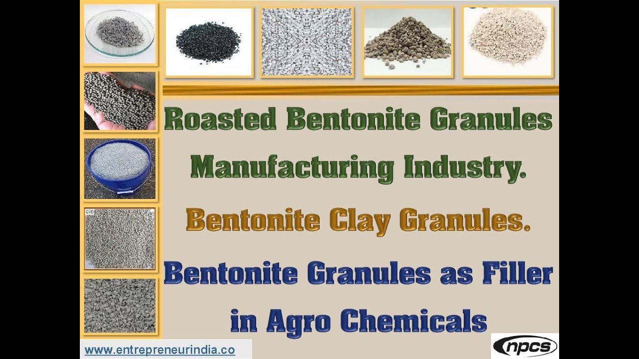 Roasted Bentonite Granules Manufacturing Industry | Bentonite Clay Granules.