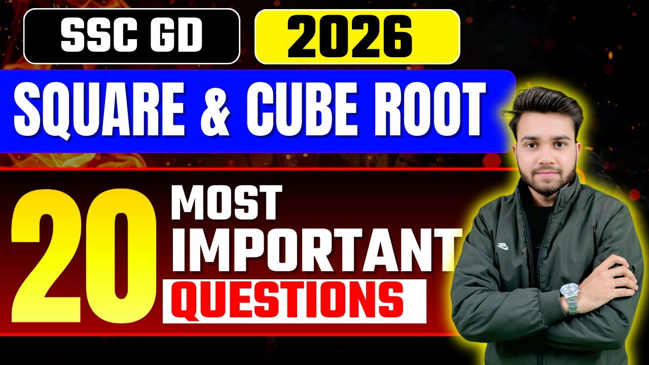 Square & cube root CLASS-04 SSC GD 2026 | Maths Best questions | by anarsingh sir #maths #sscgd