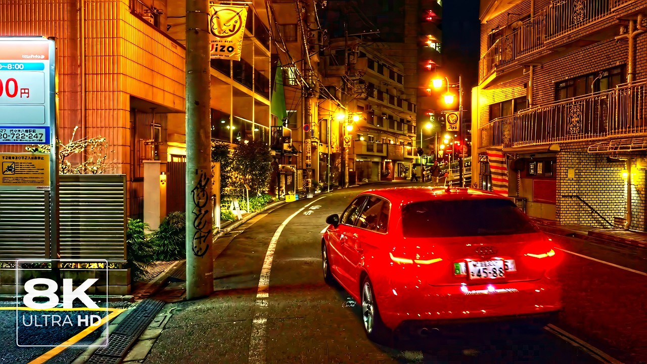 【8K JAPAN】Tokyo Midnight Walk 2026 - Yoyogi Uehara / 8K 60fps HDR / Cinematic FX3A / Binaural / ASMR