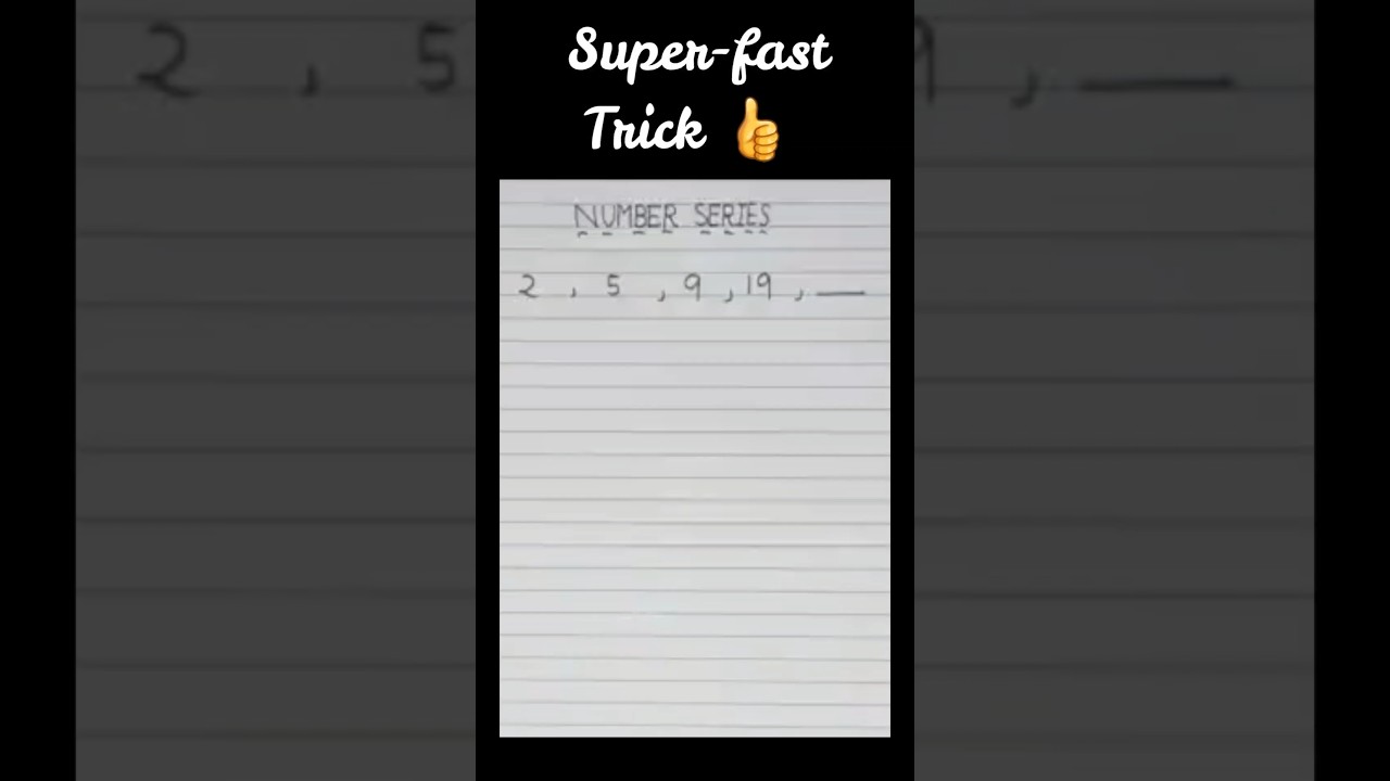 Mind-Blowing Number Series Trick! 🧠✨ 