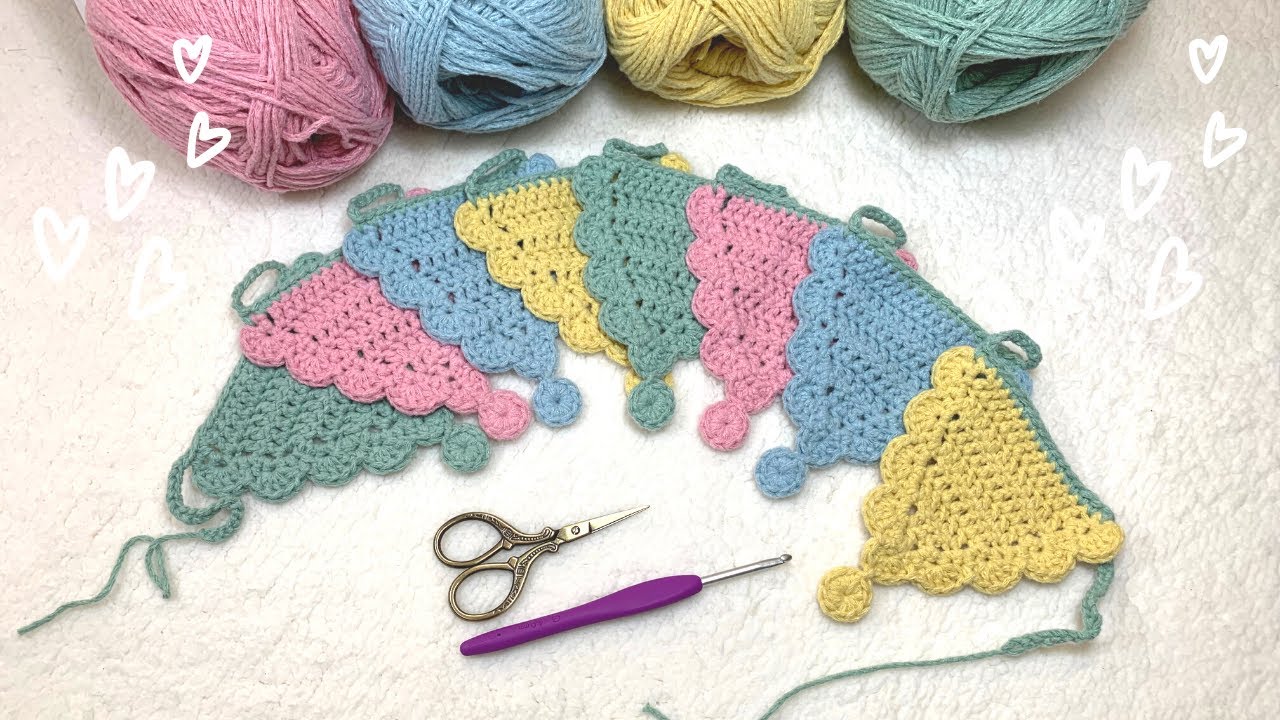 BANDERIN A CROCHET (para principiantes)