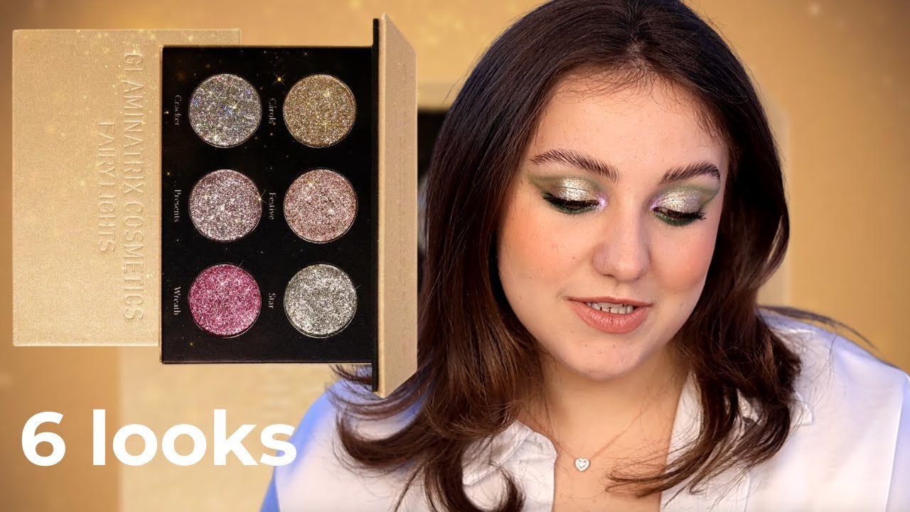 GLAMINATRIX COSMETICS FAIRY LIGHTS PALETTE REVIEW | COMPARISON SWATCHES AND 6 LOOKS