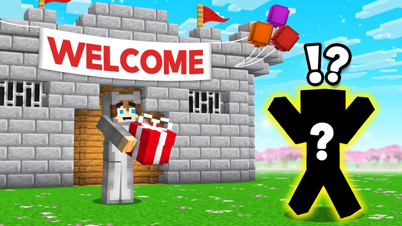 I Made a New Friend in Minecraft Cherry Island!
