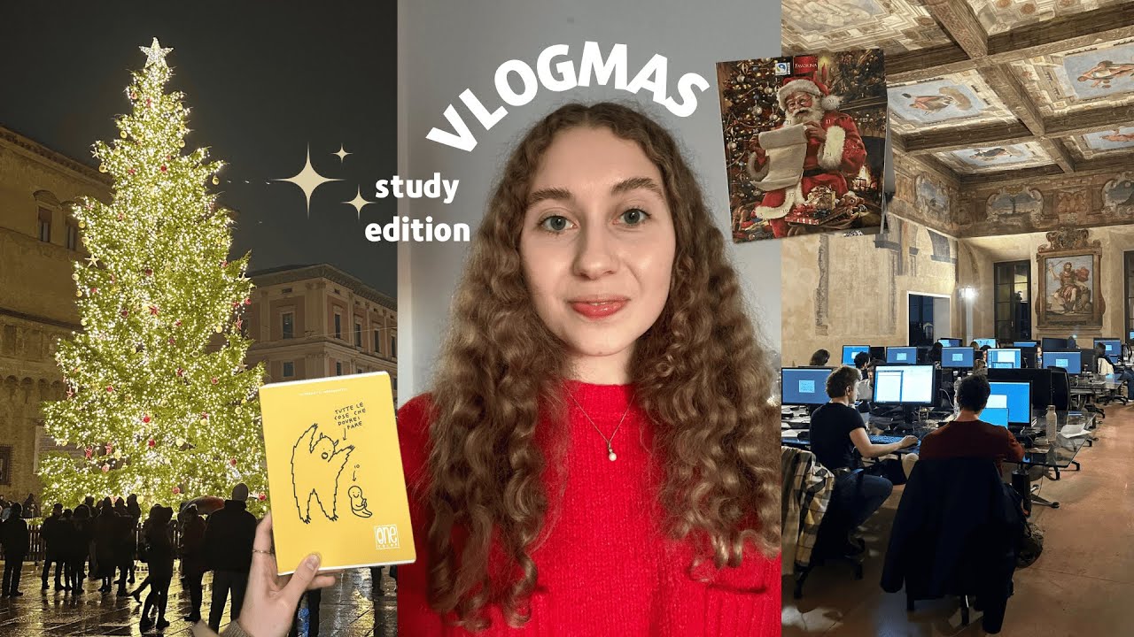 VLOGMAS студента в Италии | борьба с холодом, учеба в библиотеках, сумасшедшие танцы 2.0