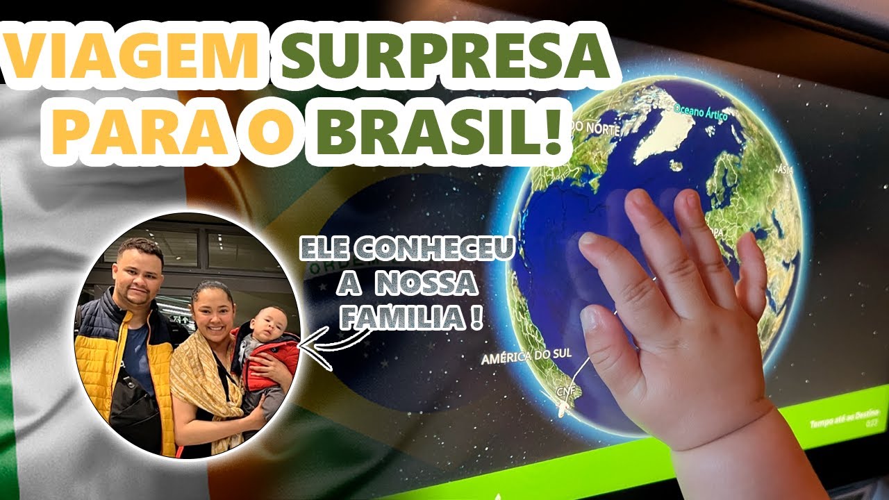 CHEGANDO NO BRASIL DE SURPRESA DEPOIS DO LOCKDOWN DA IRLANDA -  PRIMEIRA VIAGEM DE AVIAO DO NOAH