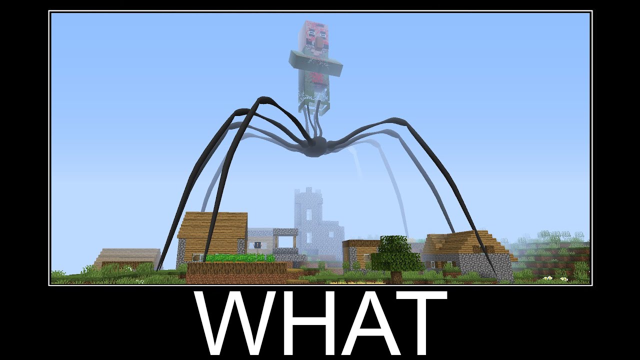 Scary Giant Villager in Minecraft wait what meme part 110