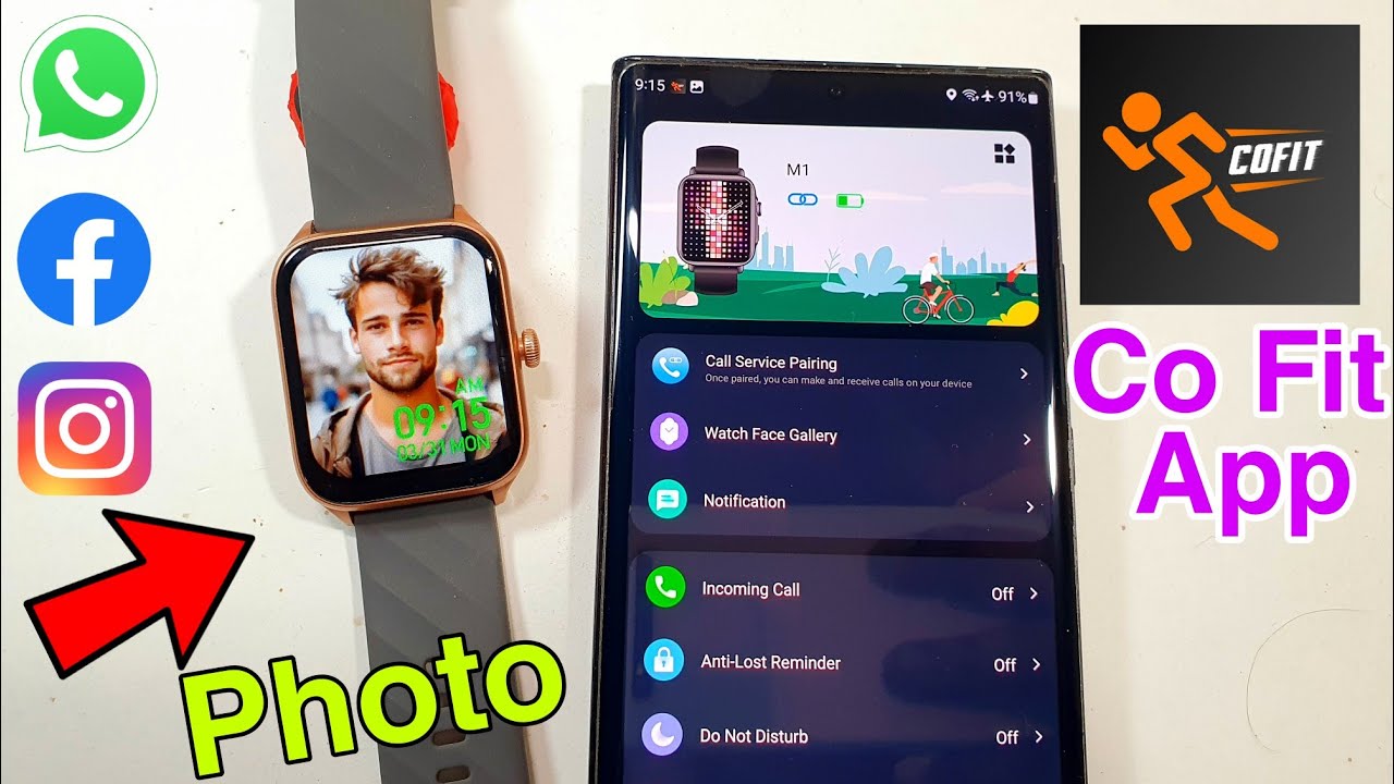Co Fit Connect To Phone | Co Fit App | Set Photo with co fit app | Smartwatch Connect To Phone
