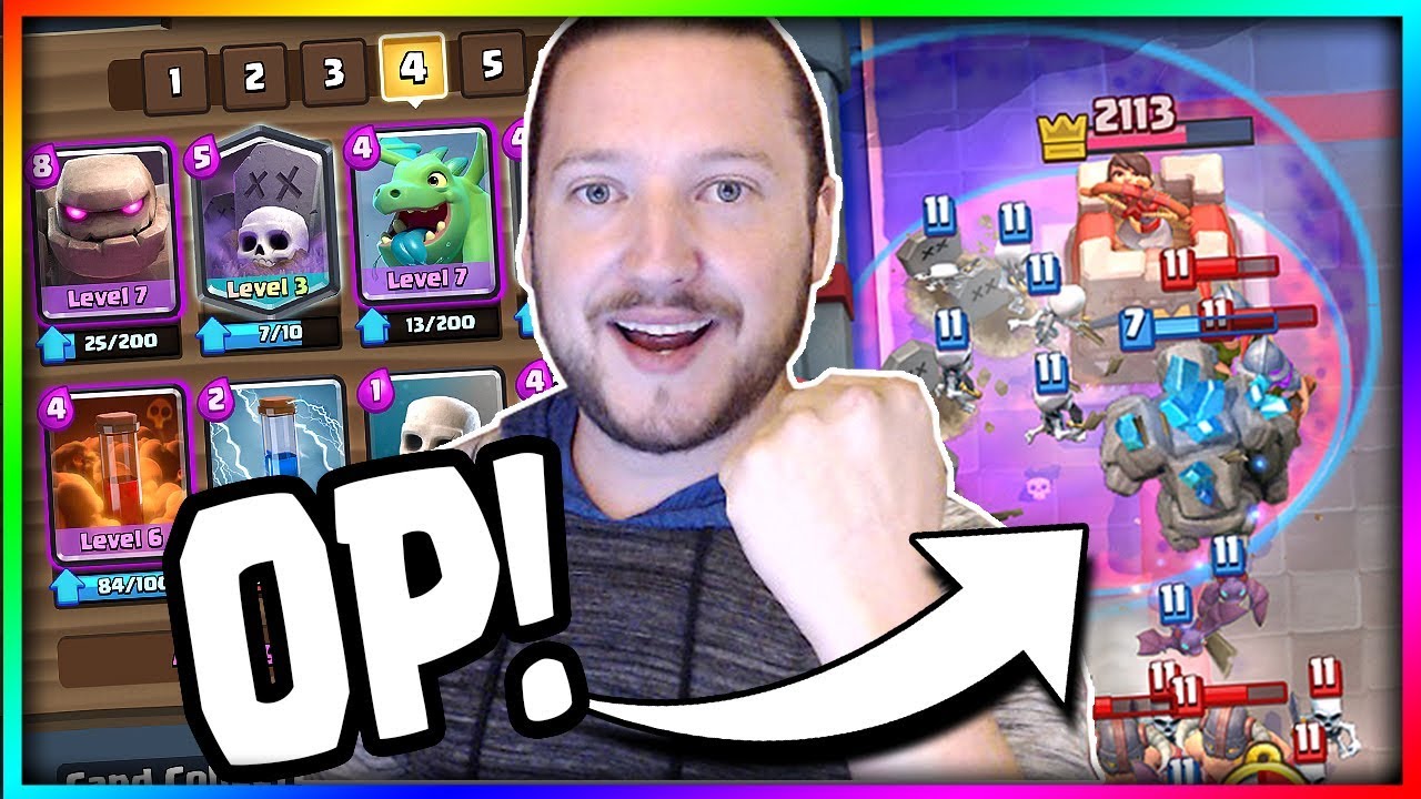 AMAZING GOLEM GRAVEYARD DECK is OP!! Arena 8 to Arena 11 - Clash Royale Strategy