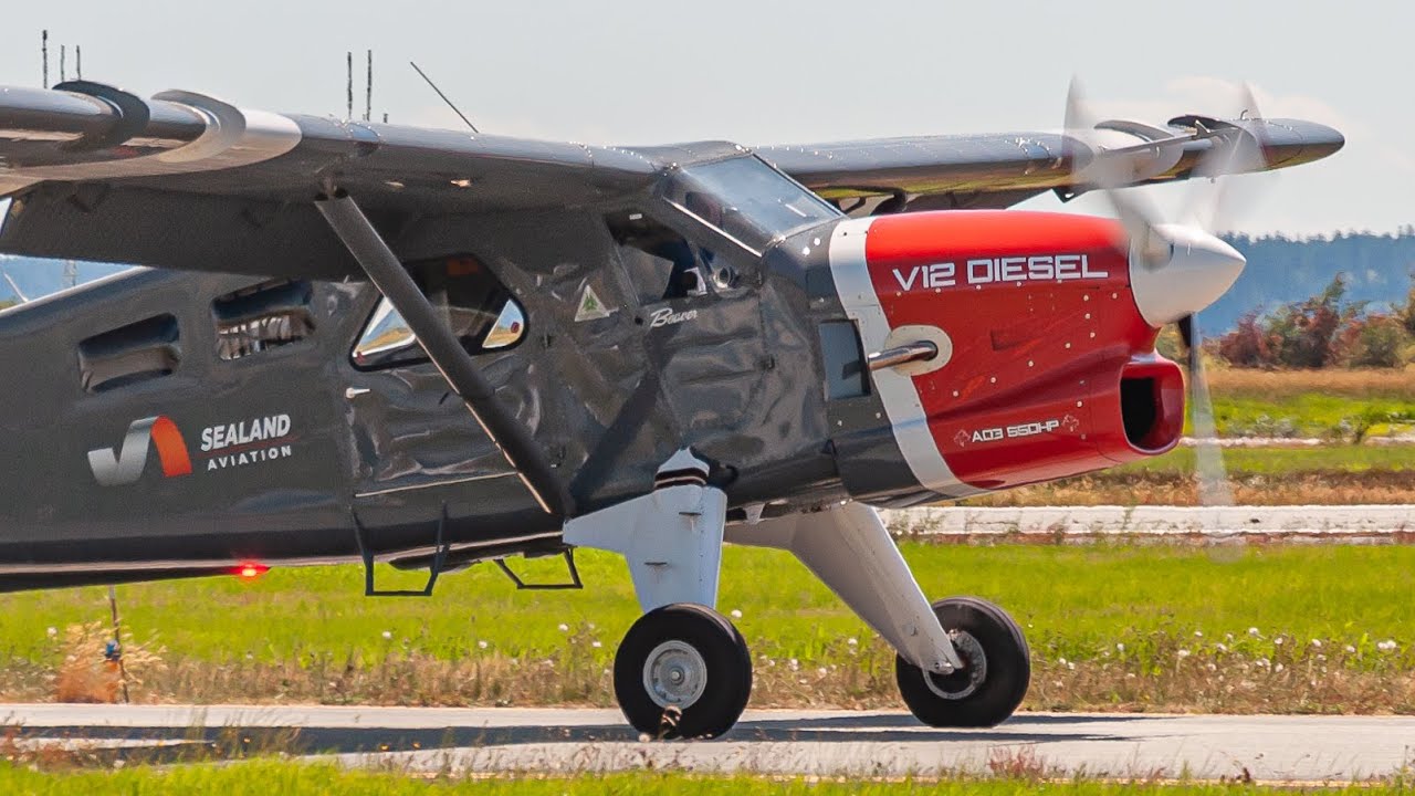 FIRST EVER Airshow Demo! | Diesel V-12 Beaver Flies at the 2023 Boundary Bay Airshow