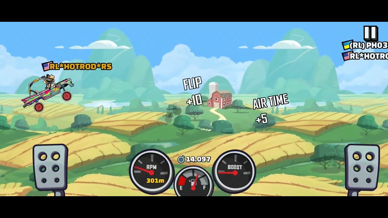 Glitchrider or Lowrider? Funny Hill Climb Racing 2 Glitches #1