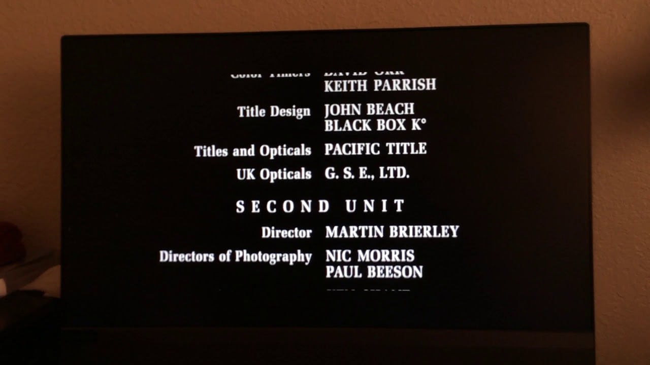 Full movie end credits #3: Alien 3 (1992)
