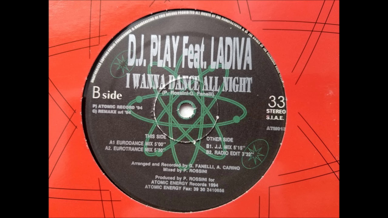 DJ PLAY FEAT. LADIVA - I WANNA DANCE ALL NIGHT (EURODANCE MIX) HQ