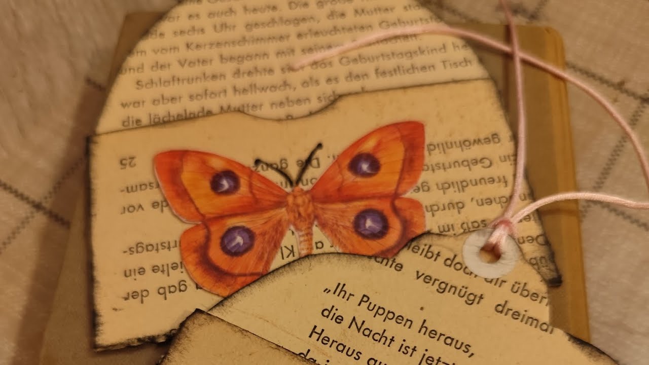 Pocket Anhänger /Junk journal/Deutsch 