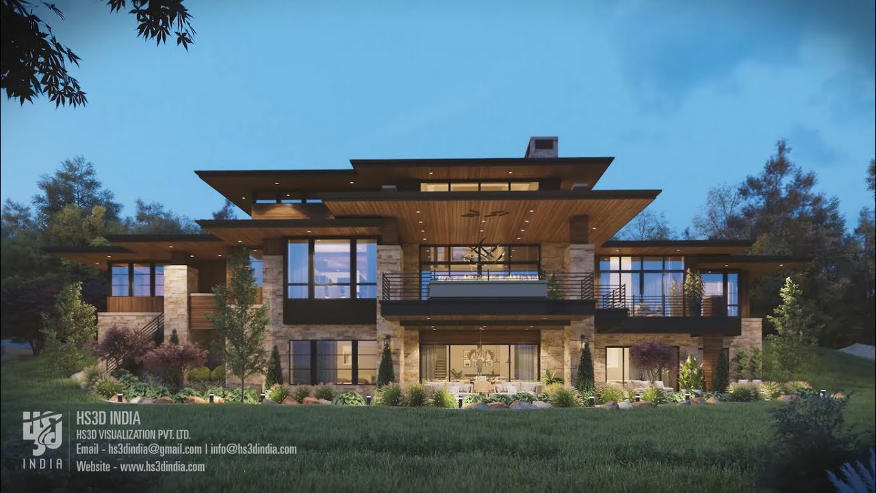 Magnificent USA Custom Build Residence 3D Walk through Animation