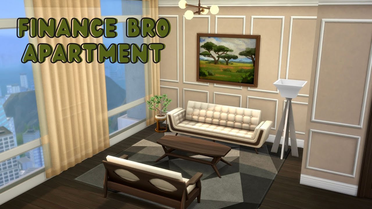 Finance Bro Apartment 💸 - The Sims 4 Speed Build