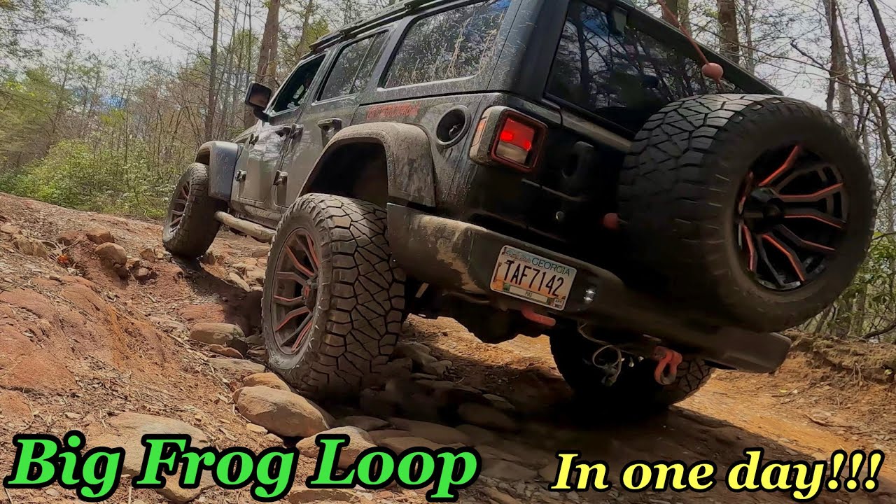 2) Big frog loop in 1 day: Georgia traverse: Cohutta  Wilderness Jeep ride