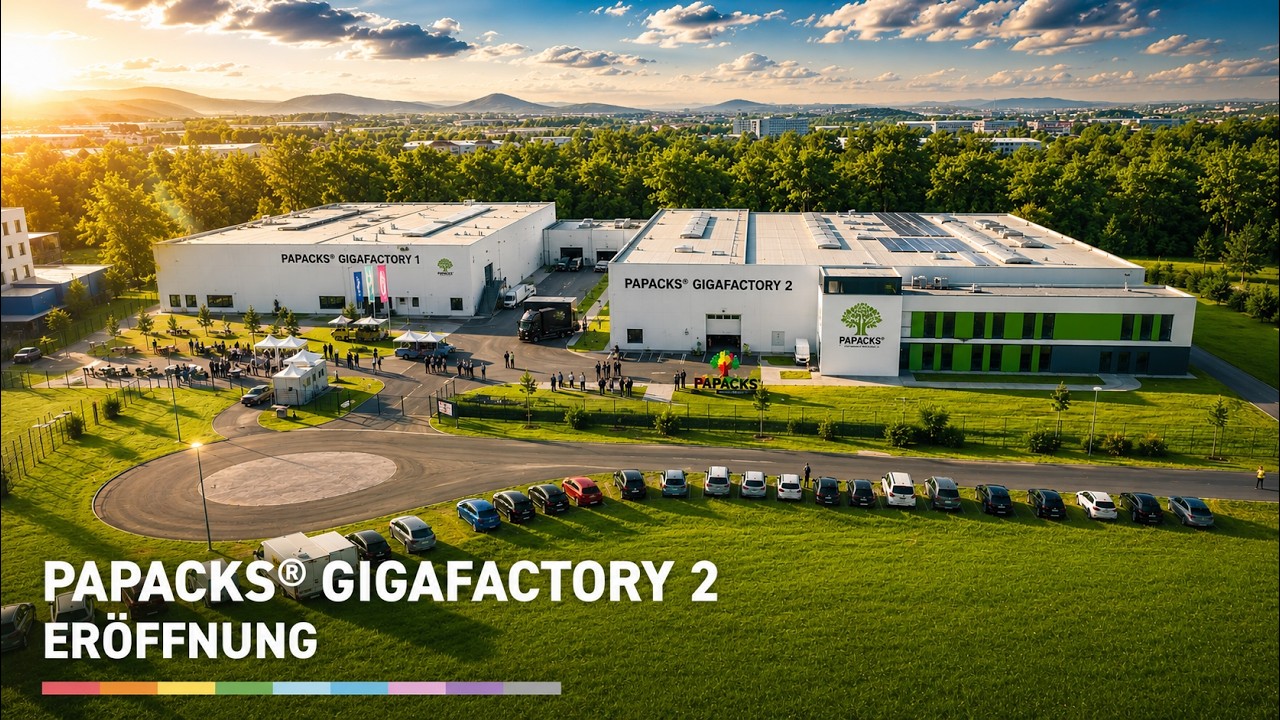 Eröffnung der PAPACKS® GIGAFACTORY 2 in Arnstadt/Thüringen #papacks #gigafactory #nachhaltigkeit