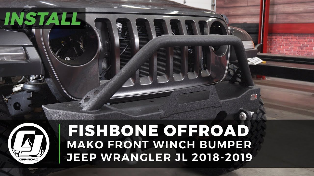Jeep JL Wrangler Install: Fishbone Offroad Mako Front Winch Bumper