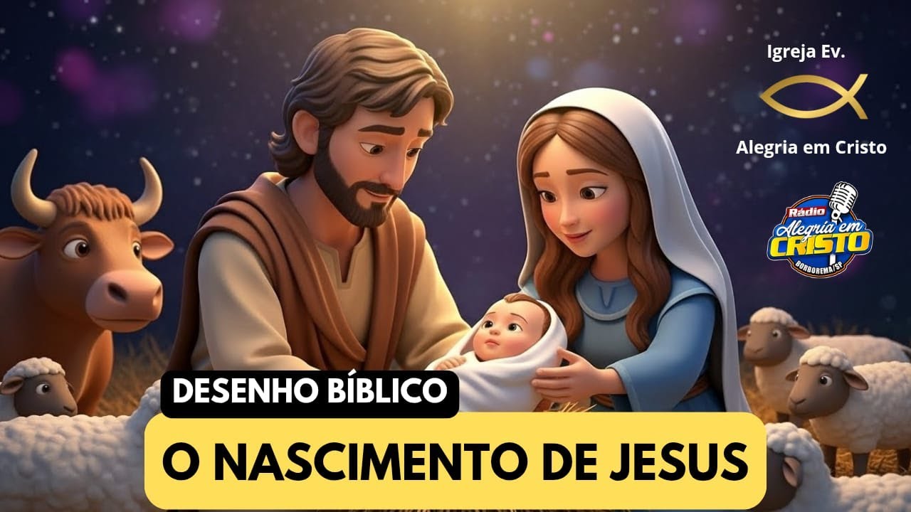 DESENHO BÍBLICO O NASCIMENTO DE JESUS