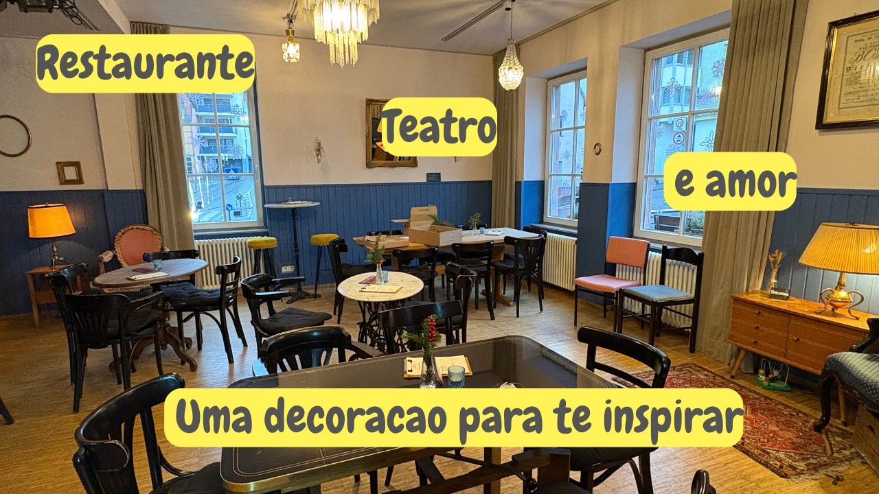 Teatro LaLune - Um Restaurante/Teatro num prédio de 1836. Vem ver a decoração inspiradora
