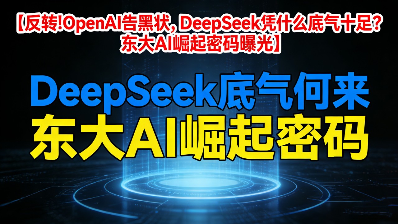OpenAI指控DeepSeek抄袭，中国AI硬刚美国霸权，背后真相太扎心#OpenAI指控DeepSeek抄袭#中国AI硬刚美国霸权#DeepSeek淡定回怼#中美AI博弈#国产AI崛起#科大讯飞