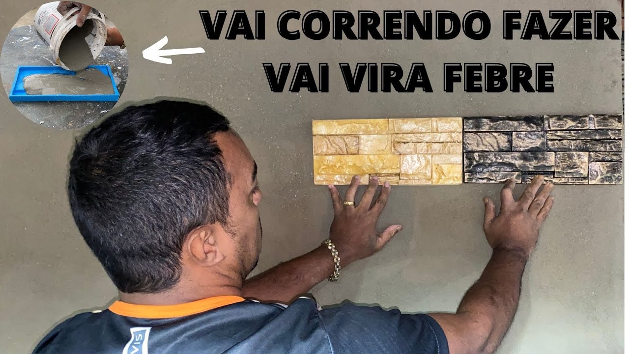 FAÇA VOCE MESMO PLACAS 3D CIMENTICIA COM CIMENTO AREIA E GESSO NA MEDIDA CERTA-PLACA 3D DE CIMENTO