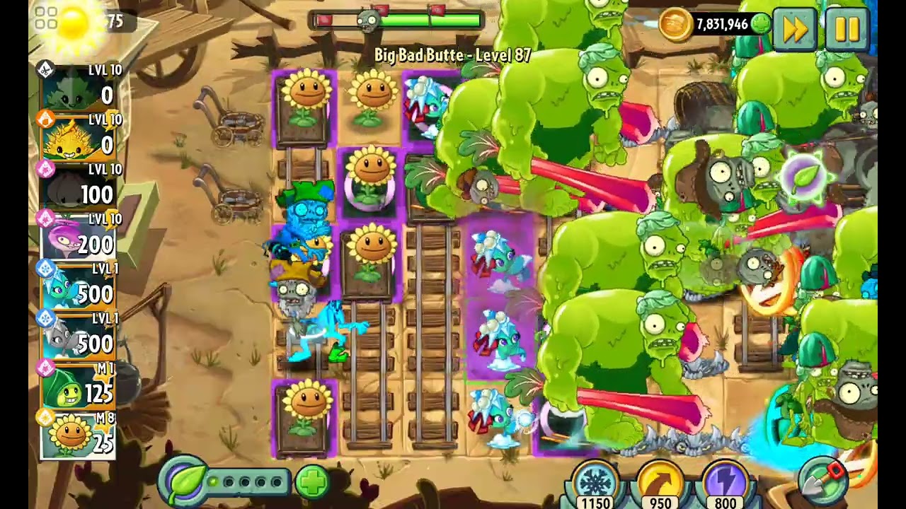 Plants Vs Zombies 2: Big Bad buttle nivel 87 #zombies #games #plantsvszombies #pvz #jump