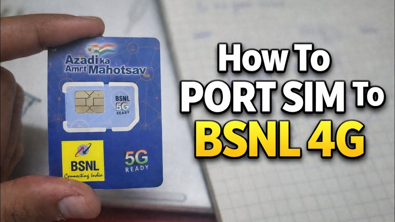 How To Port SIM To BSNL 4G (Step-by-Step Guide) | MTNL Dolphin to BSNL