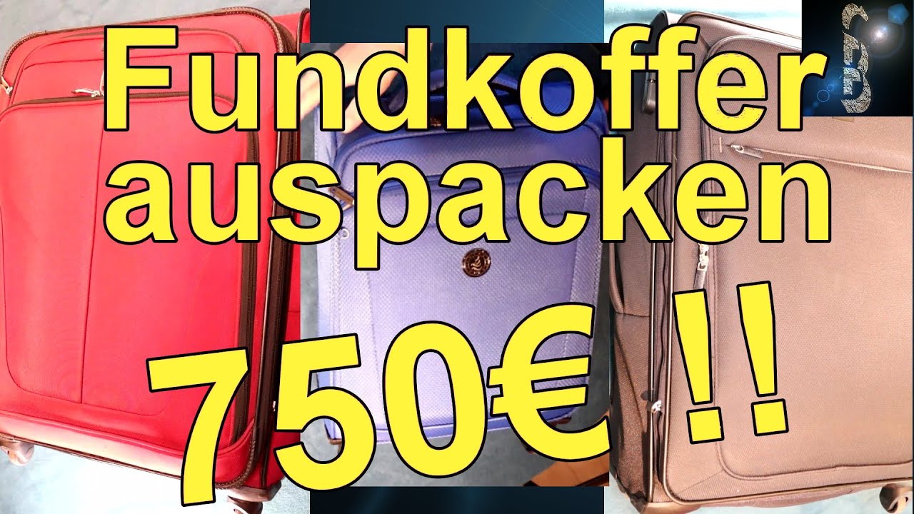 Verlorene Koffer für 750€ auspacken - Spannend ist es ja, aber ein sehr teurer Spaß! Fundkoffer
