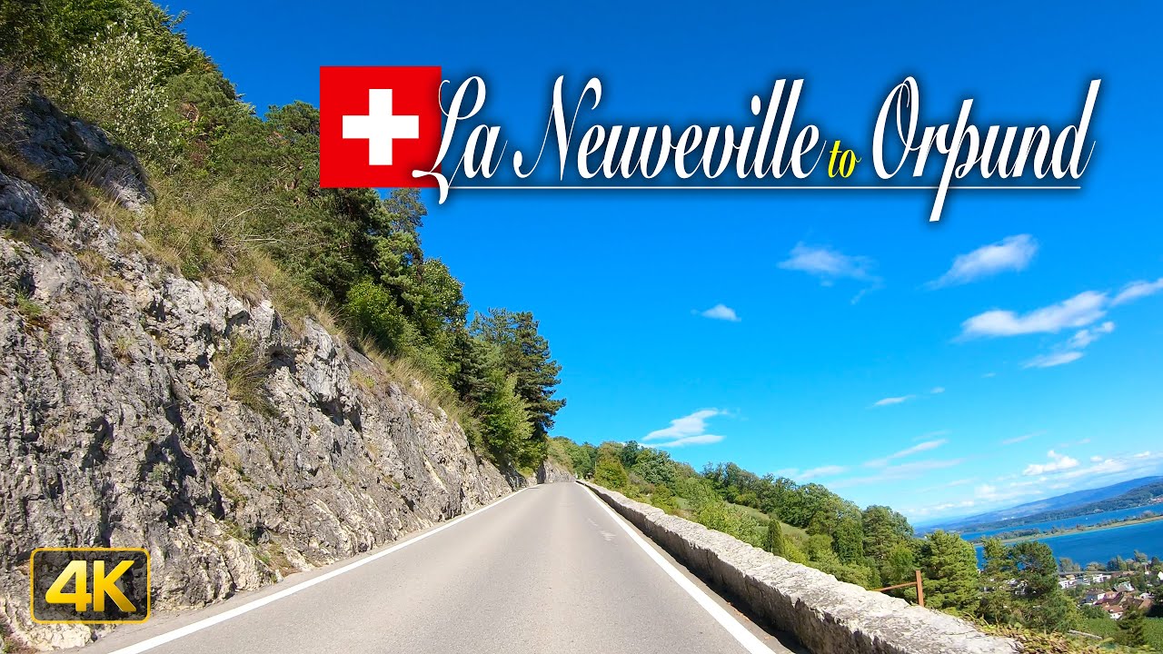 Driving the Long Way from La Neuveville to Orpund and around a road closure | Switzerland 🇨🇭
