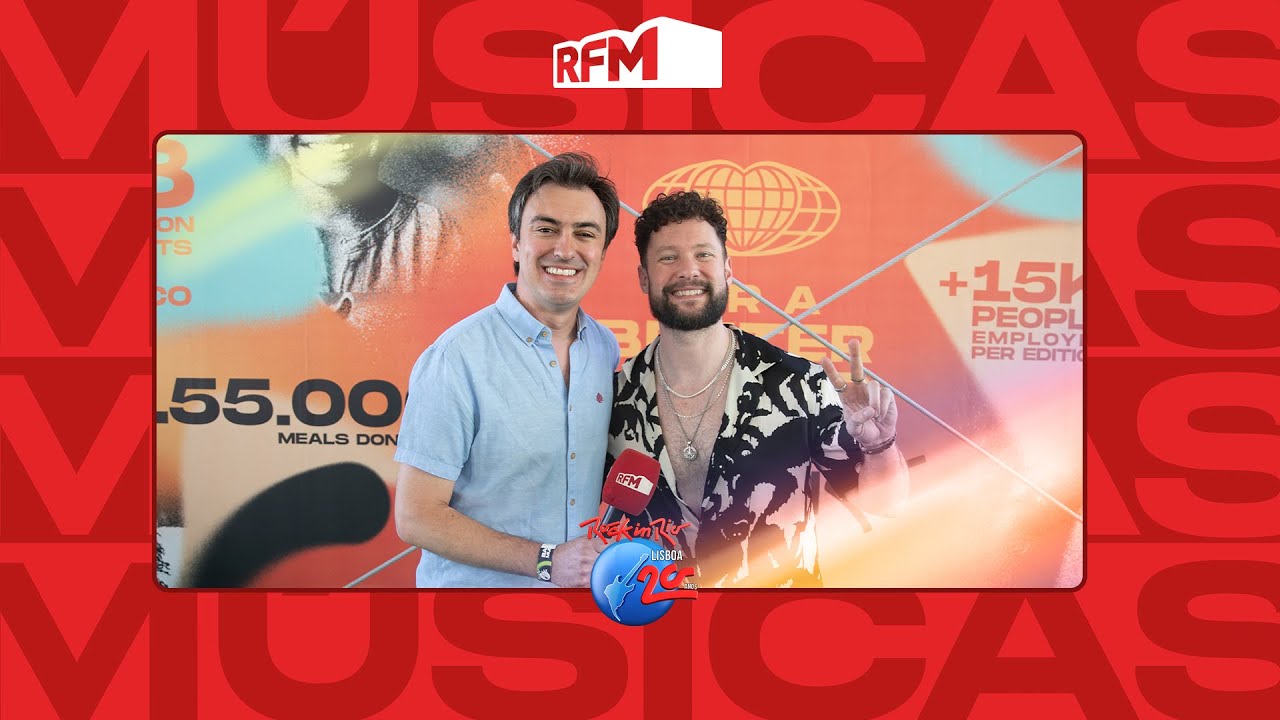 Calum Scott e Daniel Fontoura cantam a mesma música no Karaoke! - RFM no ROCK IN RIO 2024
