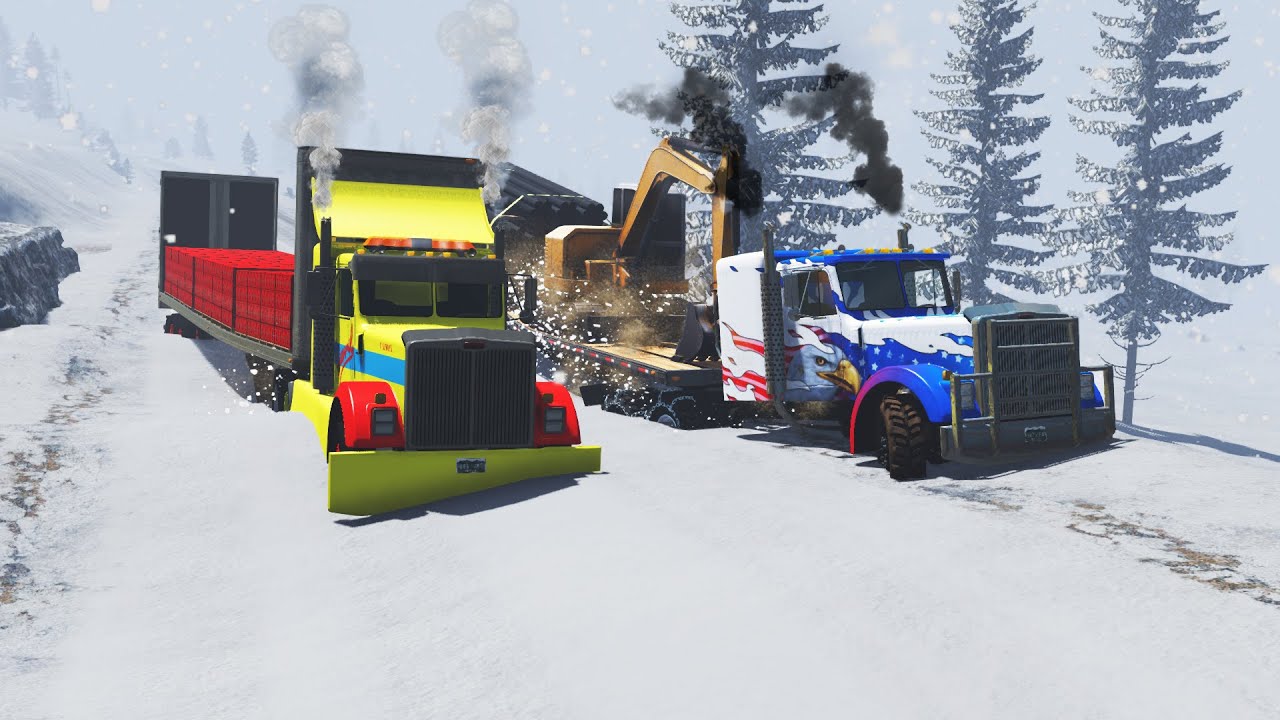 Cars vs Snow Pit #1 | BeamNG DRIVE