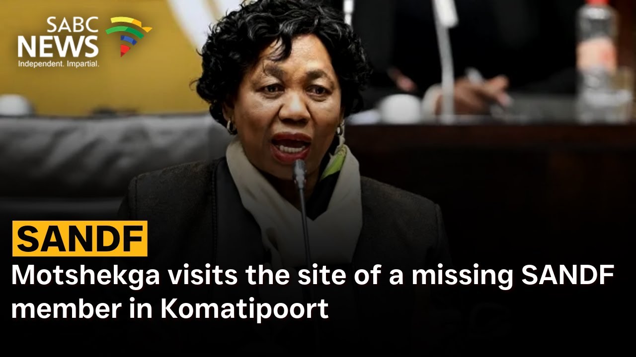 Motshekga visits the site of a missing SANDF member in Komatipoort