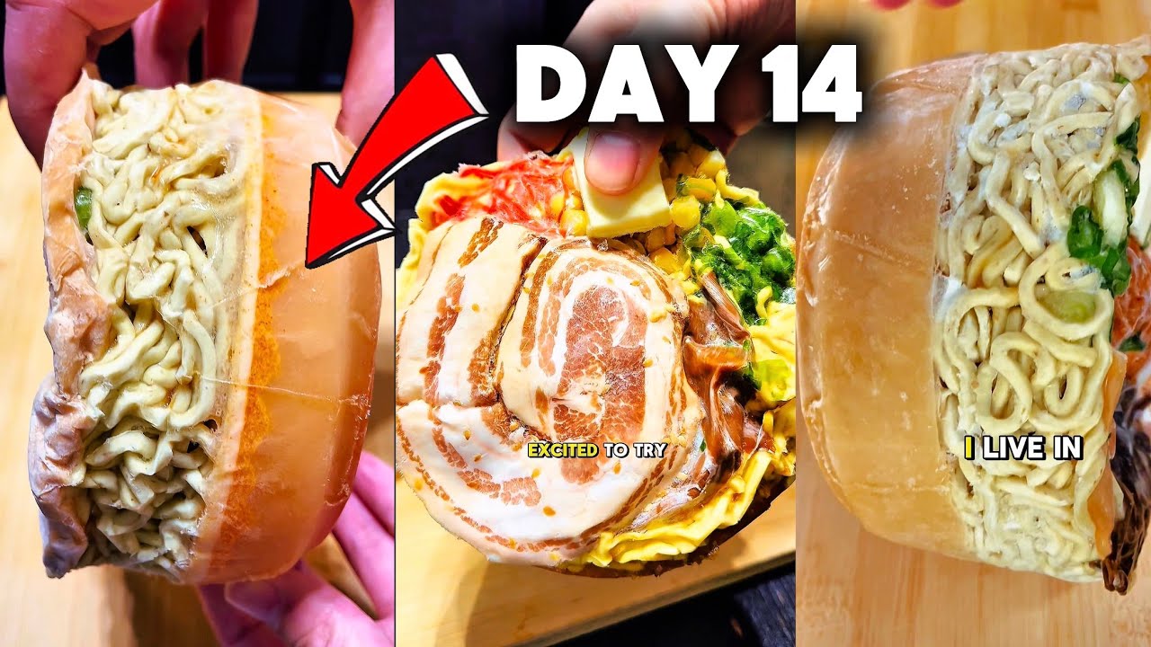 Day 1 - 20 of ONLY Eating Frozen Ramen for Breakfast